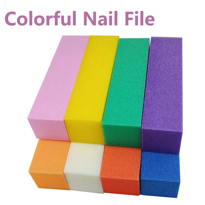 

1pc Nail Buffers File For Nail Art UV Gel File Block Polish Manicure Pedicure Sanding nail polish treatments Nail Art Tools