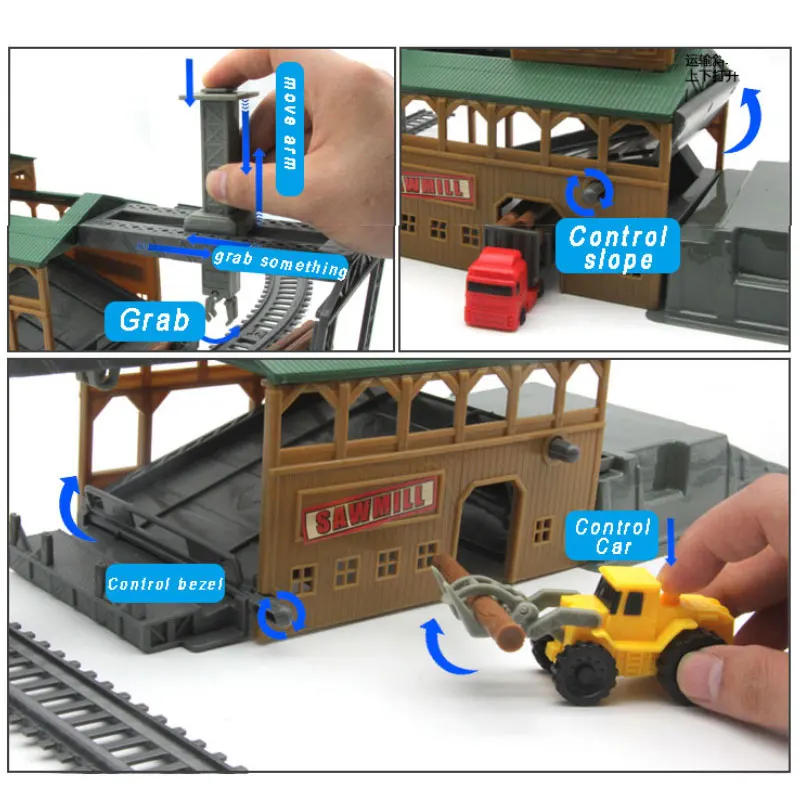 New Electric Train Children's Railway Set Model Train Toy For Kids Electric Rc Trains Set Railway Trains Toy Rails For Children