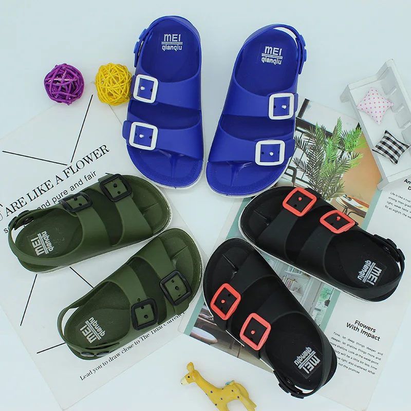 Sandales d'été pour enfants | Sandales antidérapantes, style anglais, pour garçons de 1-4 ans, sandales pour enfants, taille 23-32, nouvelle collection 2020