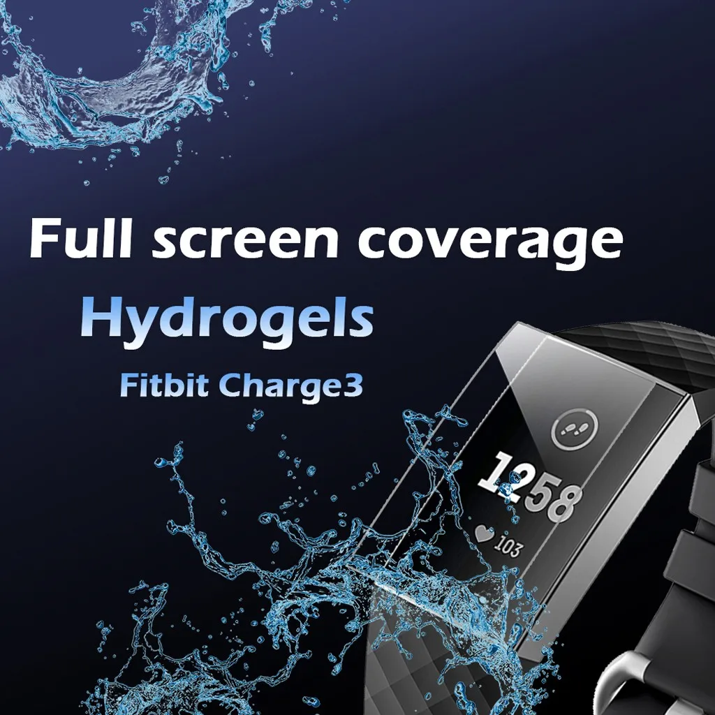 9H Взрывозащищенная защитная пленка из ТПУ HD Full Cover для Fitbit Charge 4|Защита экрана