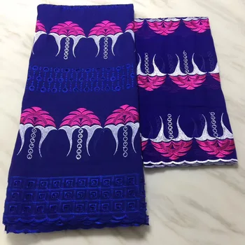 

High Quality Swiss Voile Lace 2019 African Blue Voile Cotton Lace Fabric with Stones Nigerian Style For Party Dress PL29261