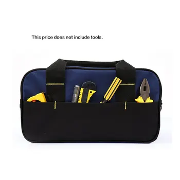 

Large Capacity Tool Bags Handbag Waterproof Oxford cloth Electrician Bag Plastic Bottom Men's Oblique Bag Tool