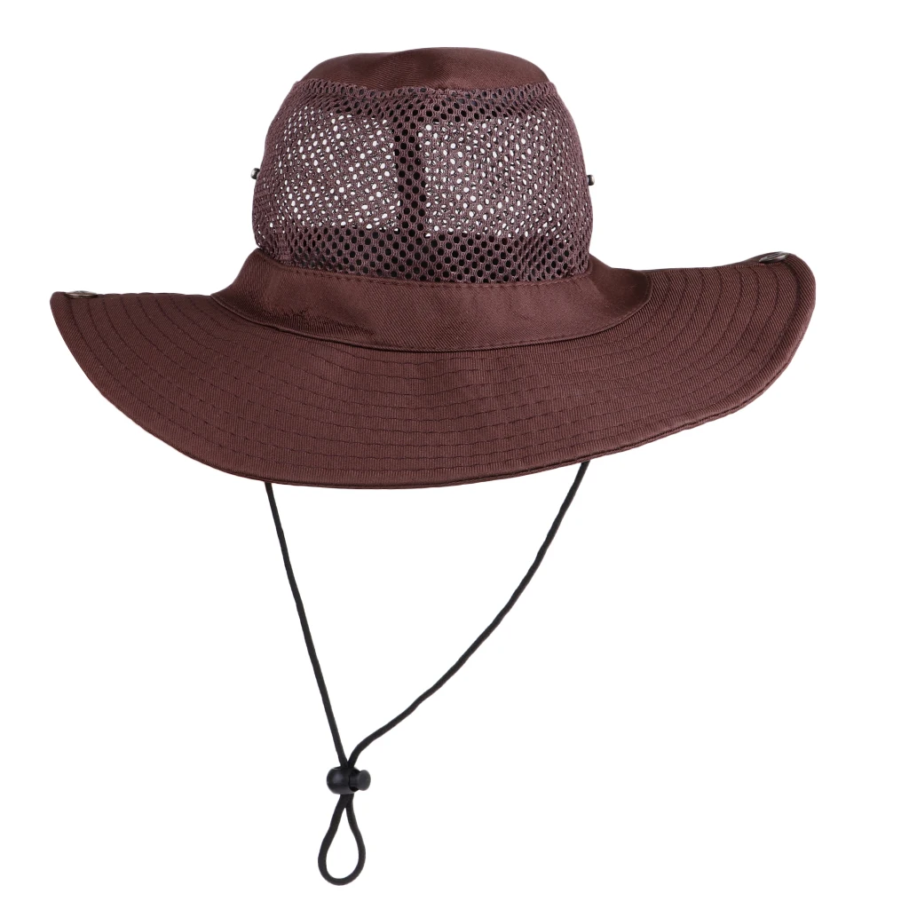 Outdoor Sun Protection Wide Brim Bucket Hat Breathable Boonie Cap for Fishing Boating Hunting Hiking Camping
