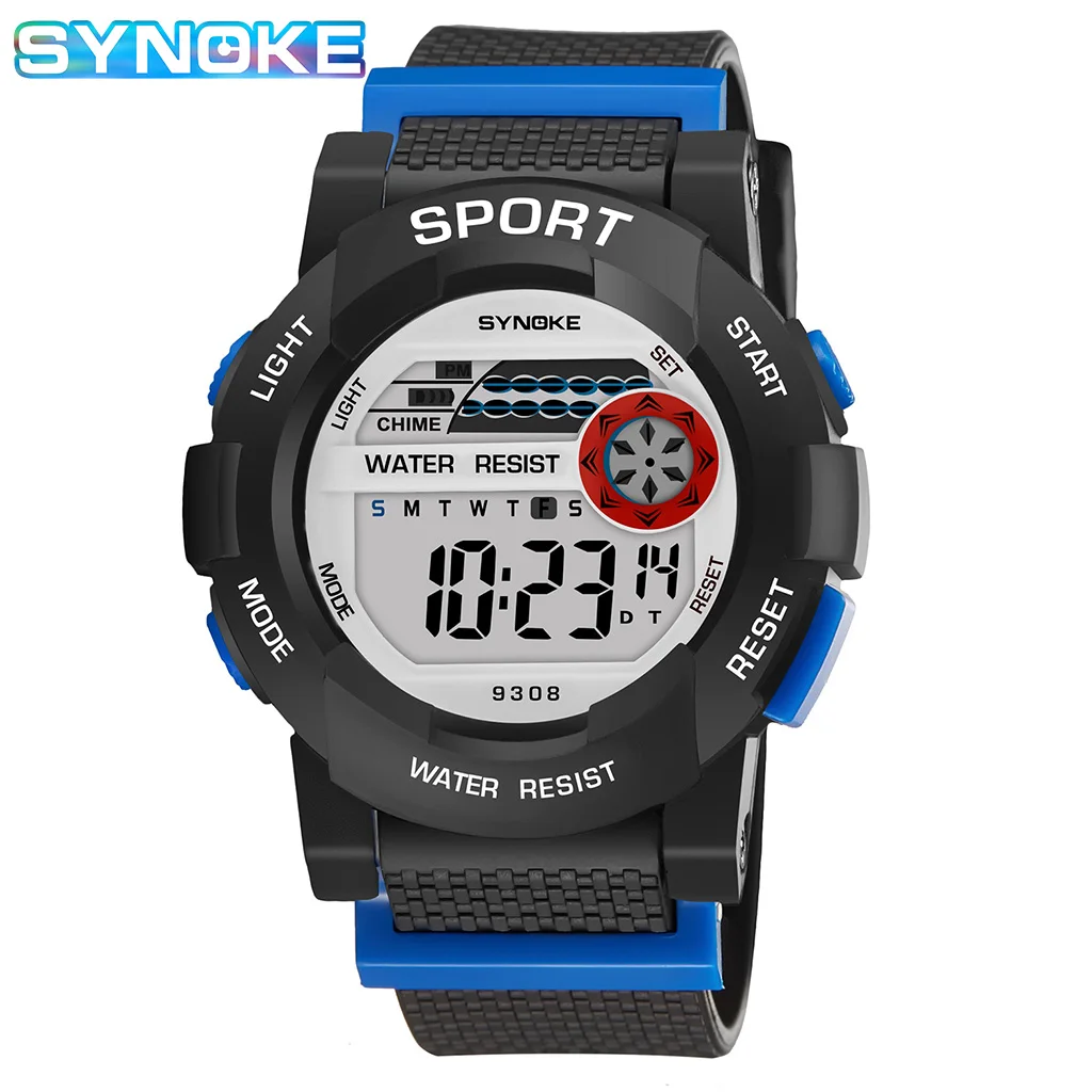 

SYNOKE Kids Watch Sport Children Watches LED Digital For Girl Boys Wristwatch Electronic clocks Soft Strap Waterproof Clock