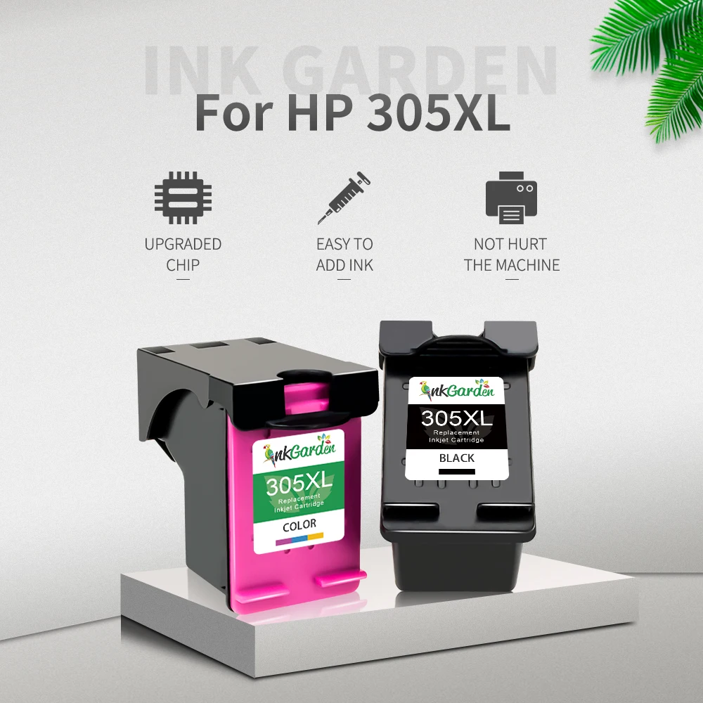InkGarden-Cartucho de tinta remanufaturado para HP, 305 XL, Deskjet Plus Series, 4120, 4121, 4122, 4130, 4140, 4152