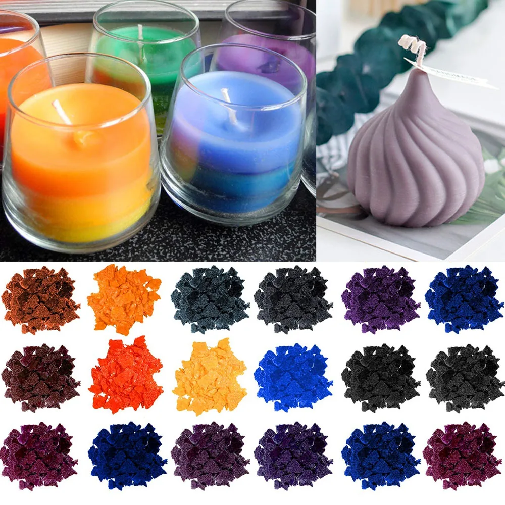 34colors/set Candle Dye Chips Candle Soap Coloring Dye Jewelry Making