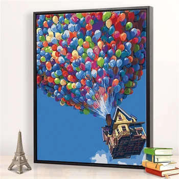 

Balloon Paintings By Numbers DIY Pictures Oil Coloring By Numbers Set Gift Drawing By Numbers Canvas Decor New Arrivals