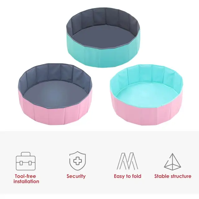 Baby Playpen Children Safety Barrier Pool Balls Foldable Dry Pool Infant Ball Pit Toys Children Birthday Gift Balls Not Included 6