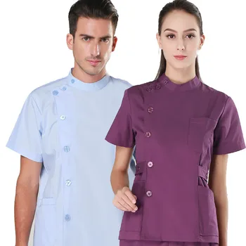 

Nursing Medical Uniforms Doctor Nurse's Coat Laboratory Surgical Isolation Gown Scrub Suit Hospital & Dental Clinic Male Men