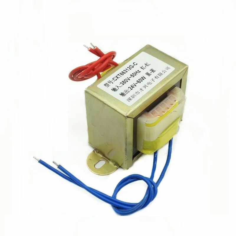 EI-60W трансформатор 380V переменного тока для адаптера переменного AC24V 2.5A 380 V-24 V 60W 60VA трансформатор переменного тока