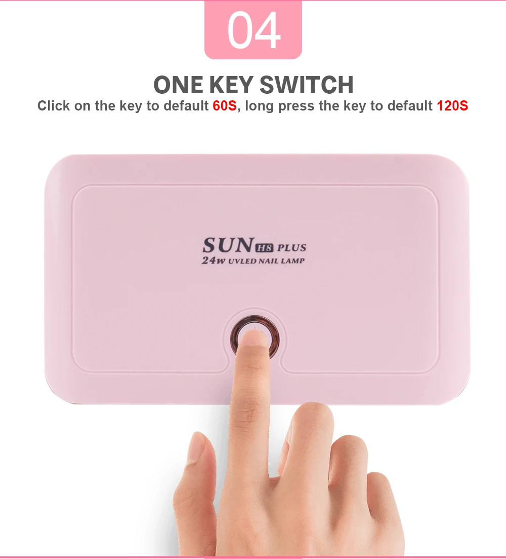 NOQ Max16W SUN H8 Plus светодиодный светильник для маникюра, 8 светодиодный s портативный УФ-светильник для сушки ногтей, отверждающий Гель-лак