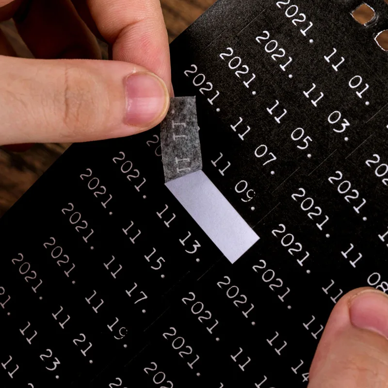 

2021 Dates DIY Index Marker Sticker 95mm*225mm Journal Diary Planner Decoration Supplies Free Shipping