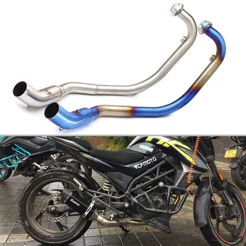 

Universal Motorcycle modified car exhaust pipe spring wind 150 front section connecting pipe for NK150 modified exhaust pipe