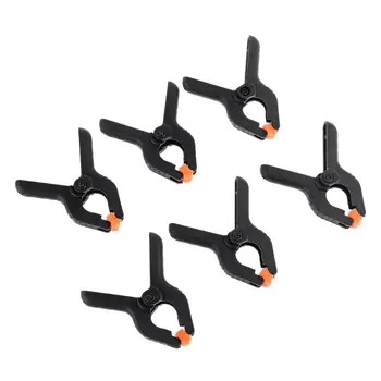 

6 PCS New Hard Plastic Micro Spring Clamps Set DIY Tools Clips Grips