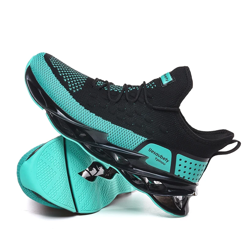 Men's sports shoes mesh breathable casual running shoes Korean lace-up non-slip gym training shoes student tide shoes
