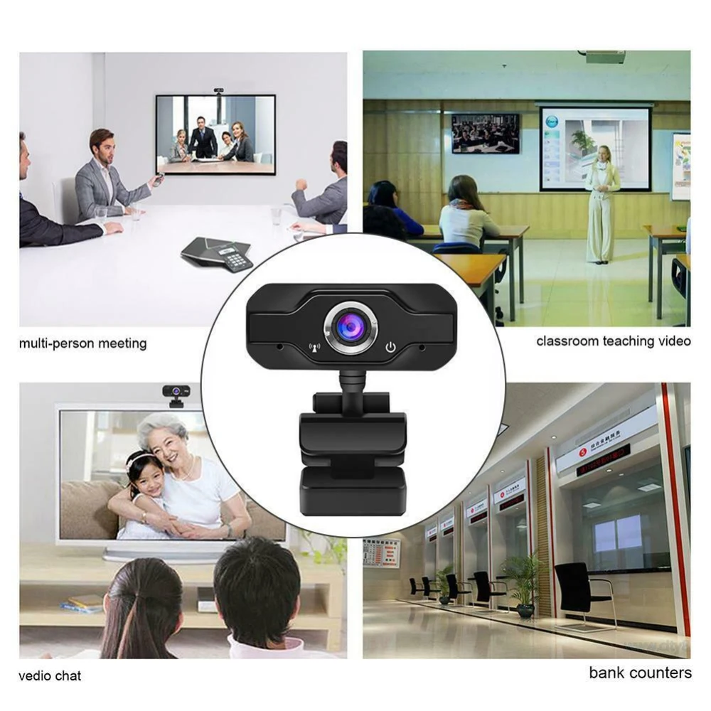 

2020 HD Webcam Built-in Dual Mics Smart 1080P 720P Web Camera USB Stream Camera for Desktop Laptops PC Game Cam For OS Windows10