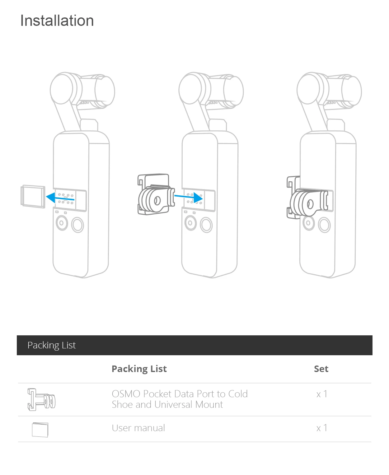 Адаптер держатель для DJI OSMO карманная селфи палка штатив рюкзак зажим ремешок ручной Gimbal osmo pscket аксессуары