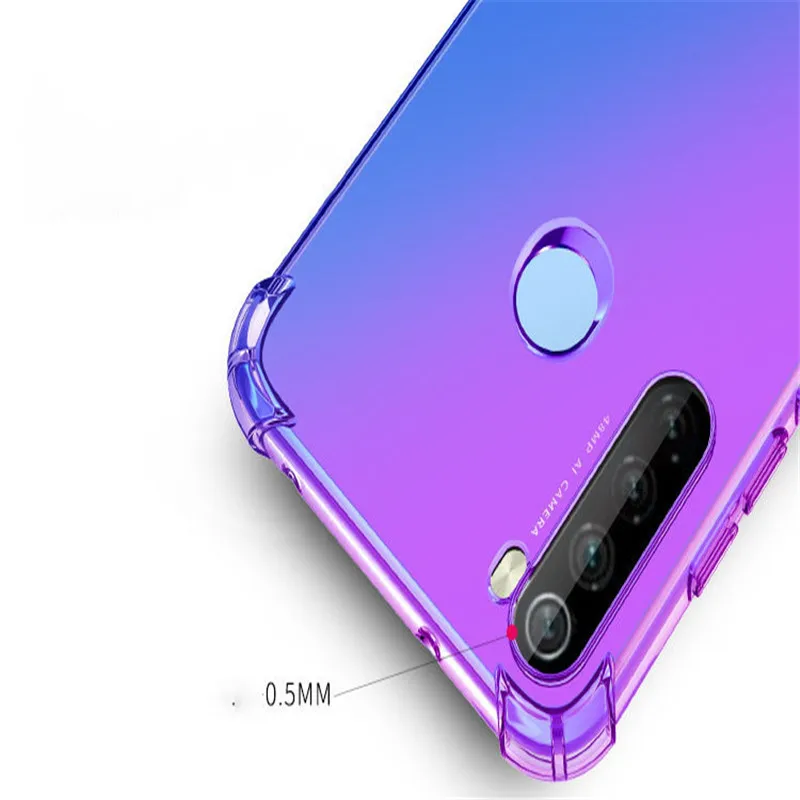 Чехол для Xiaomi mi CC9e CC9 9T 9 8 Pro SE Lite Red mi Note 8 7 6 K20 Pro 5 8A 7A Go A2 A3 Lite градиентной радужной расцветки подушка безопасности для мягком переплете