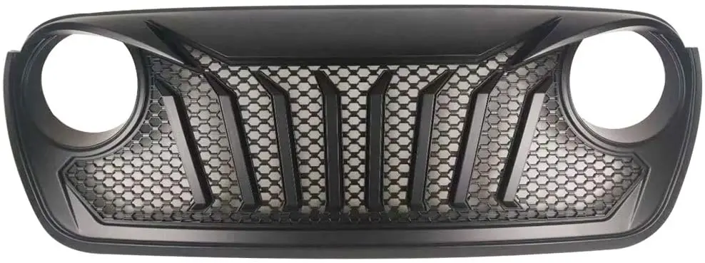 Griglia Anteriore Con Griglia A Rete Diamondback Nero Opaco Per 2018 Jeep Wrangler Jl