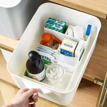 

Office Stationery Sundries Storage Box Makeup Cosmetics Lipstick Jewelry Organizer Case Plastic Drawer Holder Kitchen Desk Case