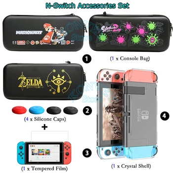 

Nitendo Nintend Switch EVA Storage Bag Nintendoswitch Crystal Shell Protective Hard Case Cover for Nintendo Switch Accessories