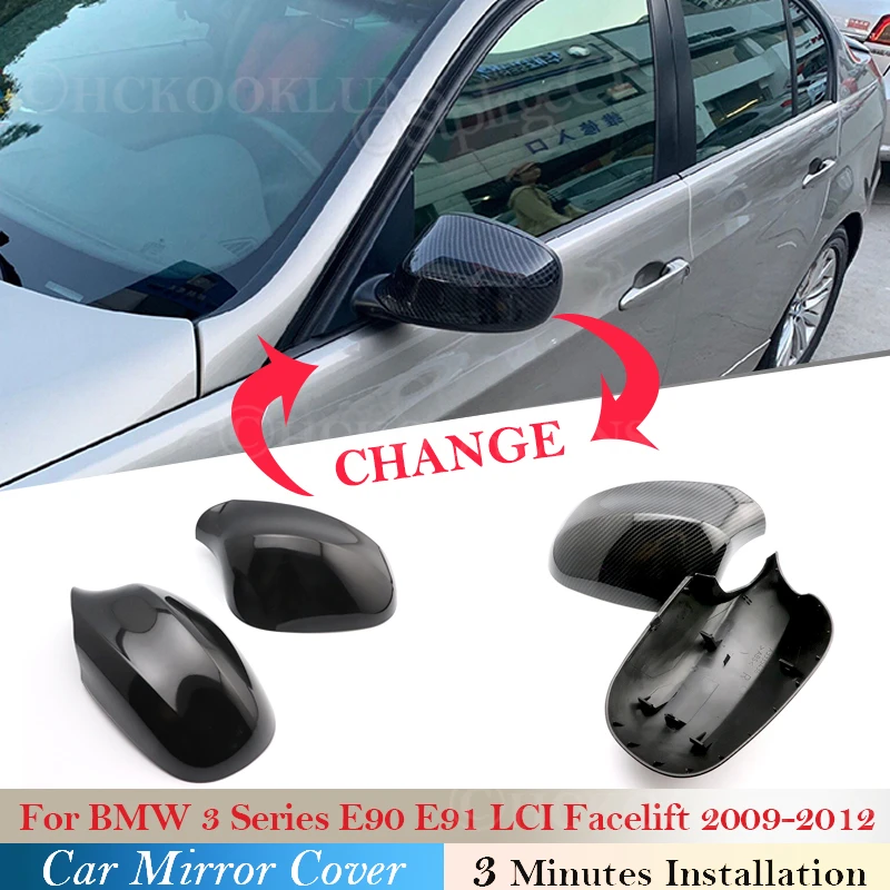 Рестайлинг для BMW 3 серии E90 E91 LCI 2009 2010 2011 2012 Чехол автомобильного зеркала заднего