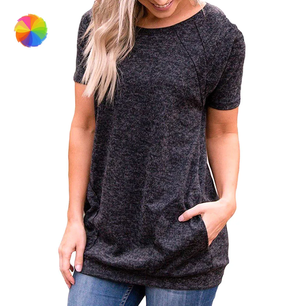 women's workout tunic tops