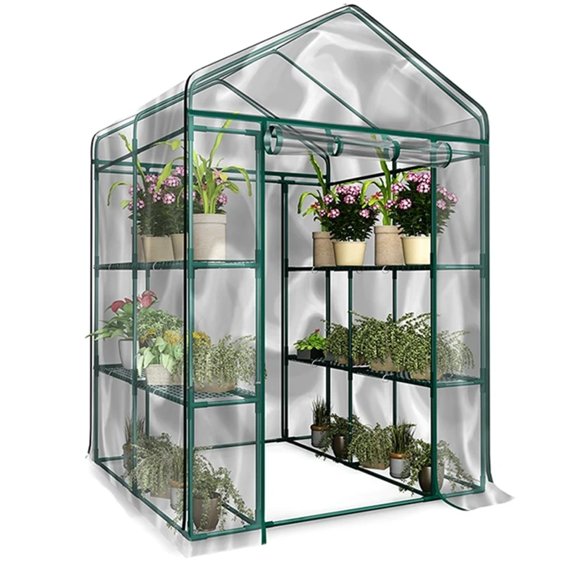 PVC Warm Garden Tier Mini Household Plant Greenhouse Cover Waterproof Anti-UV Protect Plants Flowers (Without Iron Stand) | Дом и сад