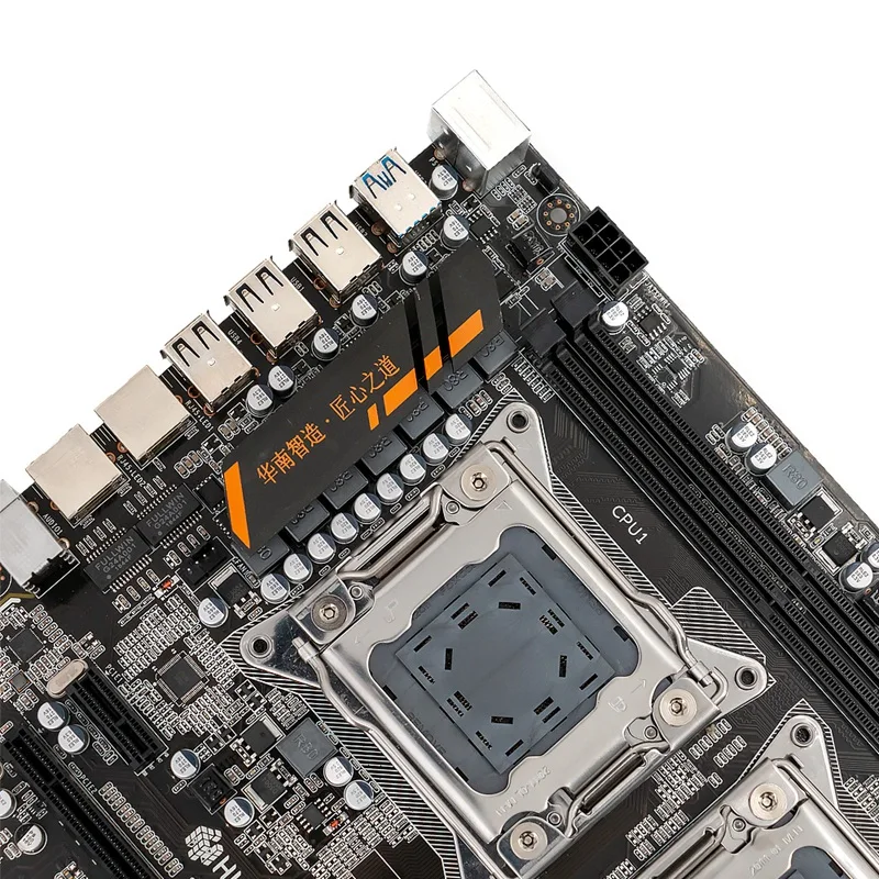 HOT-HUANANZHI X79-4D Двойной материнская плата для Intel X79 LGA 2011 E5 2680V2 DDR3 1333/1600/1866 МГц 128 ГБ PCI-E SATA3 USB3.0 E-ATX