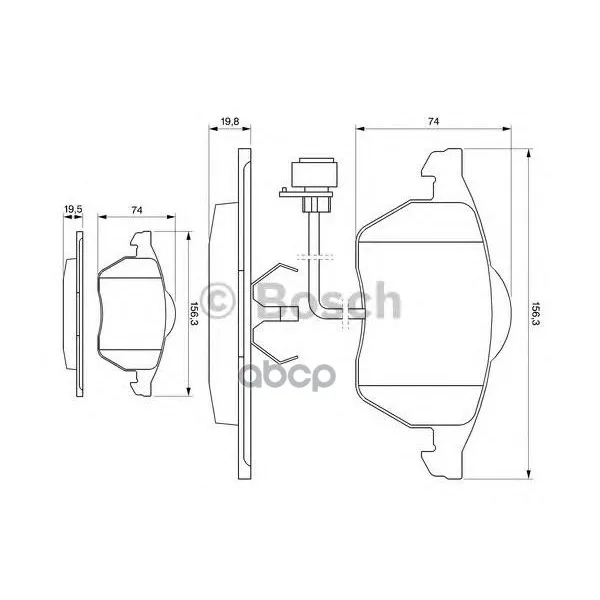 Тормозные Колодки 0986460937 Bosch арт. 0986460937