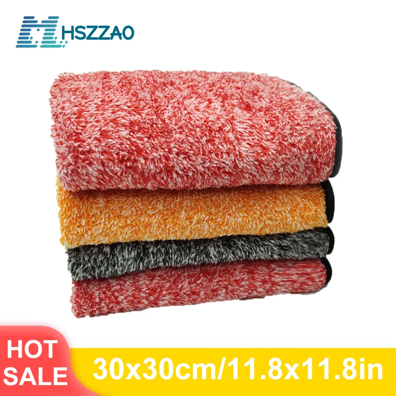 

Auto Detaillering 30x30cm Auto Wassen Doek Microfiber Handdoek Car Cleaning Rag Voor Cars Dikke Microfiber Voor car Care Keuken