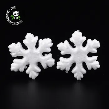 

20pcs 73x62x12mm White Jewelry Findings Snowflake for Christmas Modelling Polystyrene Foam/Styrofoam DIY Decoration