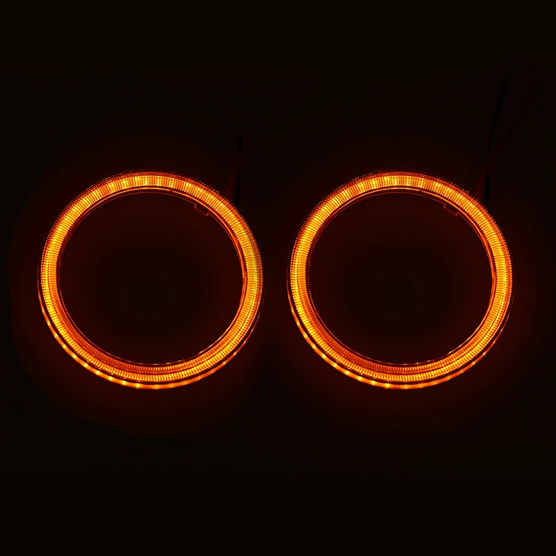 Автомобисветильник Противотуманные фары POSSBAY 60/70/80/90/100/мм|halo rings angel eyes|yellow lamplight eye