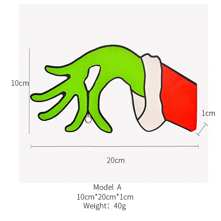 Neue Ankunft Holz Cut Out Weihnachten Dieb Hand Dekorationen Dieb Hand Aufkleber Wand Aufkleber Home Festival Dekor – Detail 9