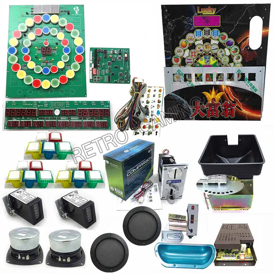 DIY Mario игровой PCB/автомат для казино доска с проводами кабель и акриловая панель полный комплект для аркадной игровой машины