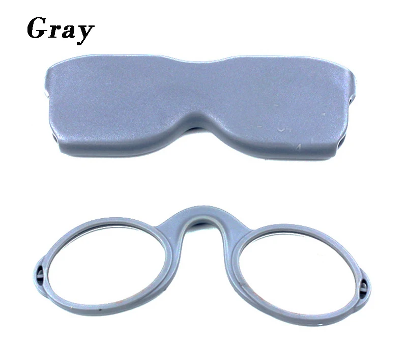 EVUNHUO Pince Nez стиль безрукавные очки для чтения круглый нос отдыха маленькие портативные считыватели для мужчин и женщин с чехлом