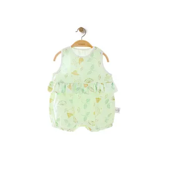

COBROO Baby Girl 100% Cotton Causal Cute Cartoon Printing Ruffles Sleeveless Romper Tank Top 0-24 Months