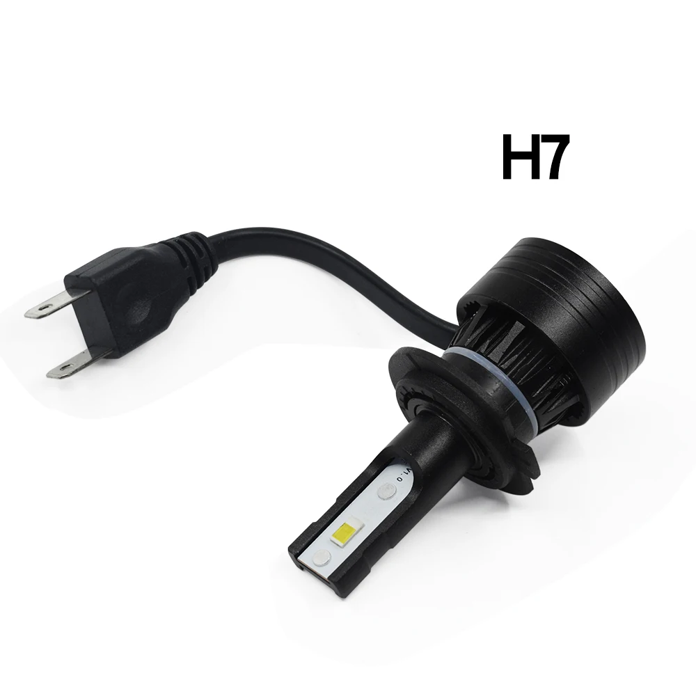 2 шт. Mi3 9005 9006 светодиодный лампы для передних фар H4 светодиодный H7 H1 H3 6000 К 50 Вт 8000LM 9005/HB3 9006/HB4 H8 H9 H11 авто противотуманная фара 12V