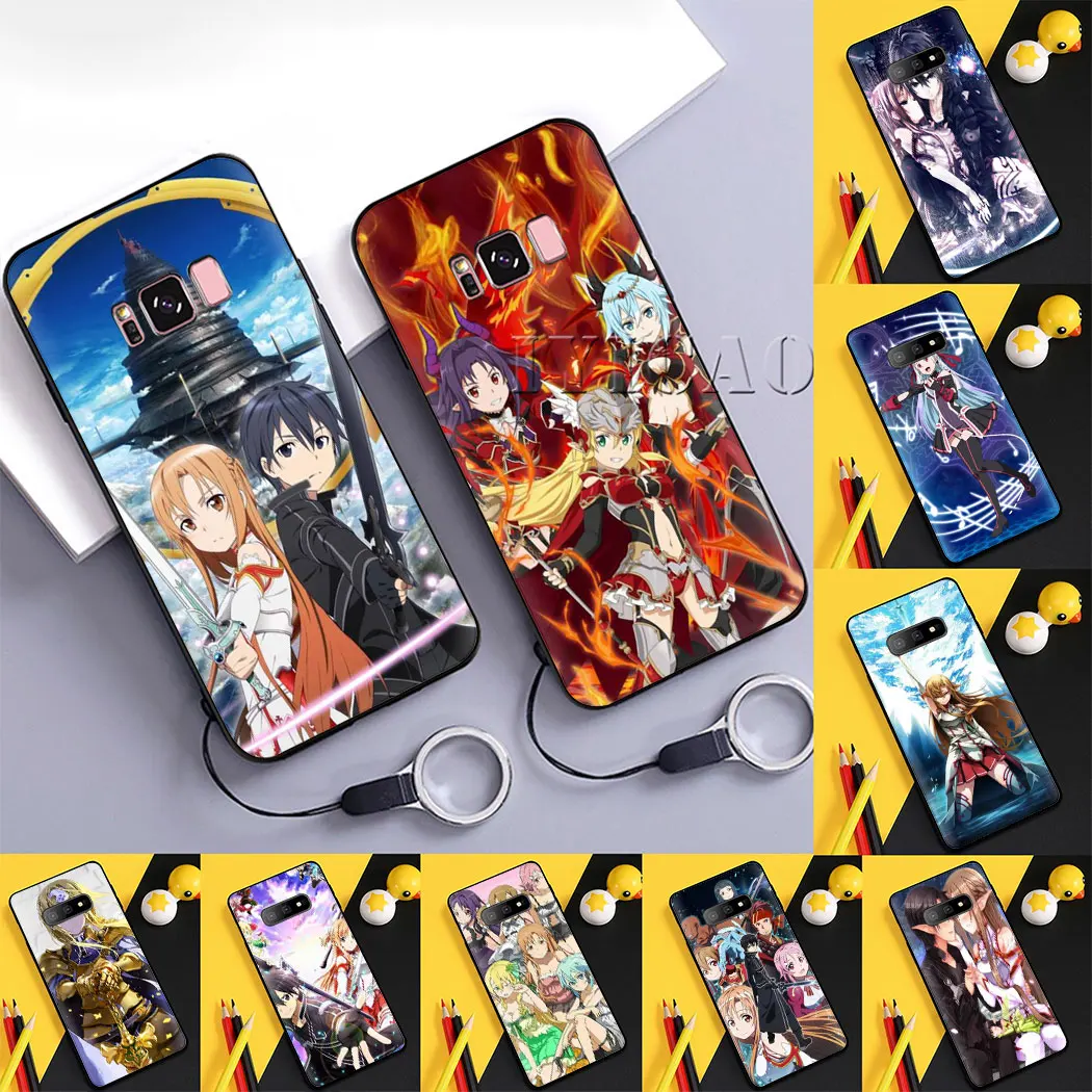 Sword Art Online Soft Silicone Phone Case Cover for Samsung A3 A5 A6 A7 A8 A9 Plus J6 A2 Core J4 J7 Duo J8 | Мобильные телефоны и