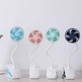 

1pc USB Small Clip Fan Desktop Clipable Fan for Children Summer Girls (Blue)