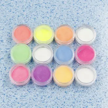 

12 12 Pcs/set Epoxy Resin Glittering Powder Glow Shiny Sequins Filling Materials Filler Nail Manicure Makeup Decoration Jewelry
