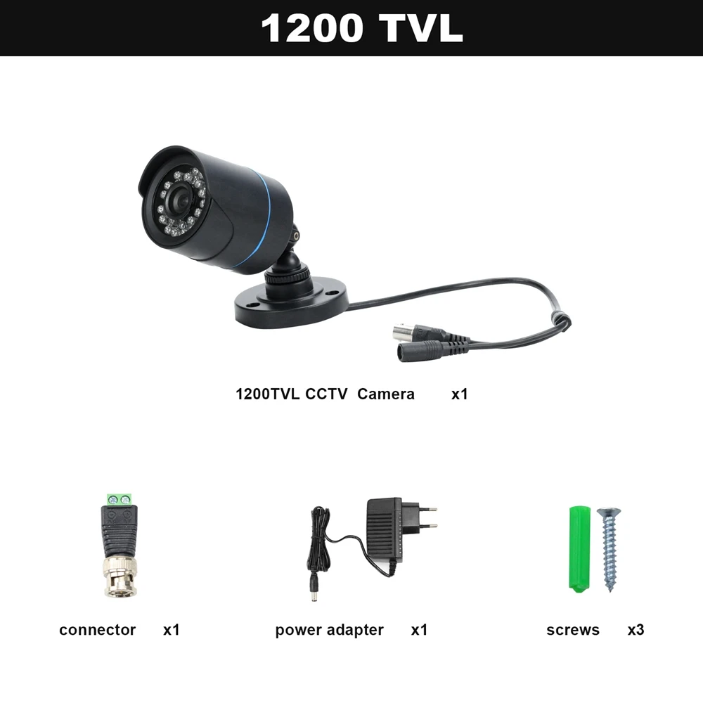 SET 2 HomeFong CCTV Камера для видеодомофон 1200TVL ИК ночного видения Indoor/Outdoor Водонепроницаемый Камера HD CMOS безопасности аналоговые Камера - Цвет: SET 2