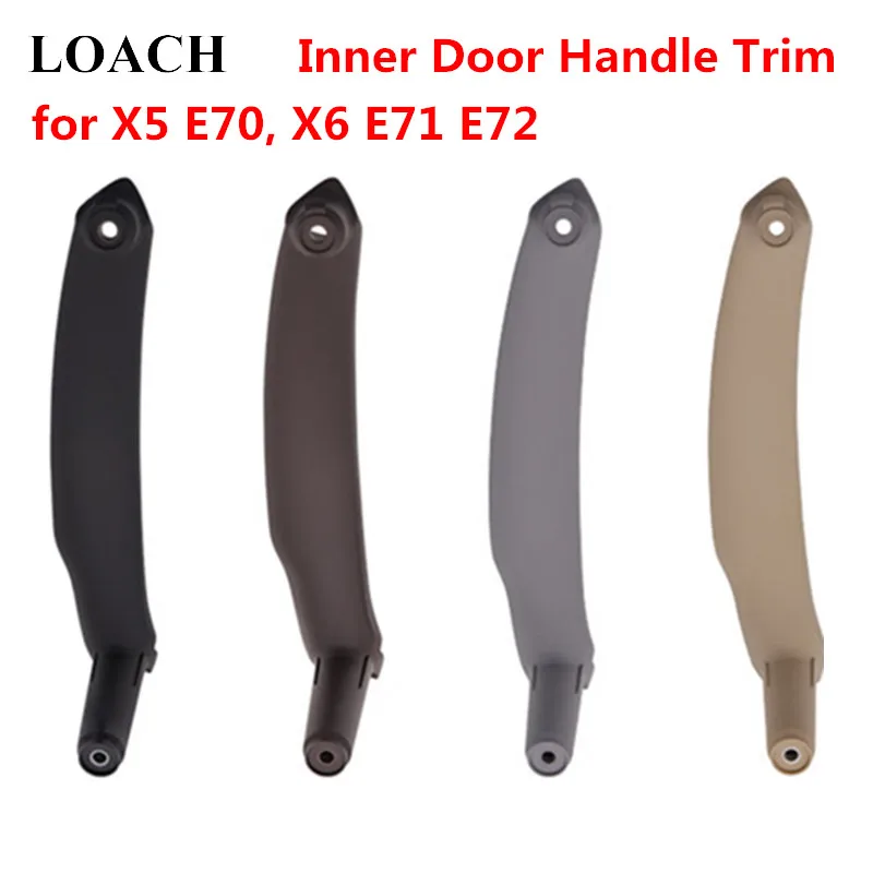 

Inner Interior Doors Handles Bar Armrest Panel Pull Trim Cover for BMW X5 E70 X6 E71 E72 Black Gray Beige Brown Left Right Parts