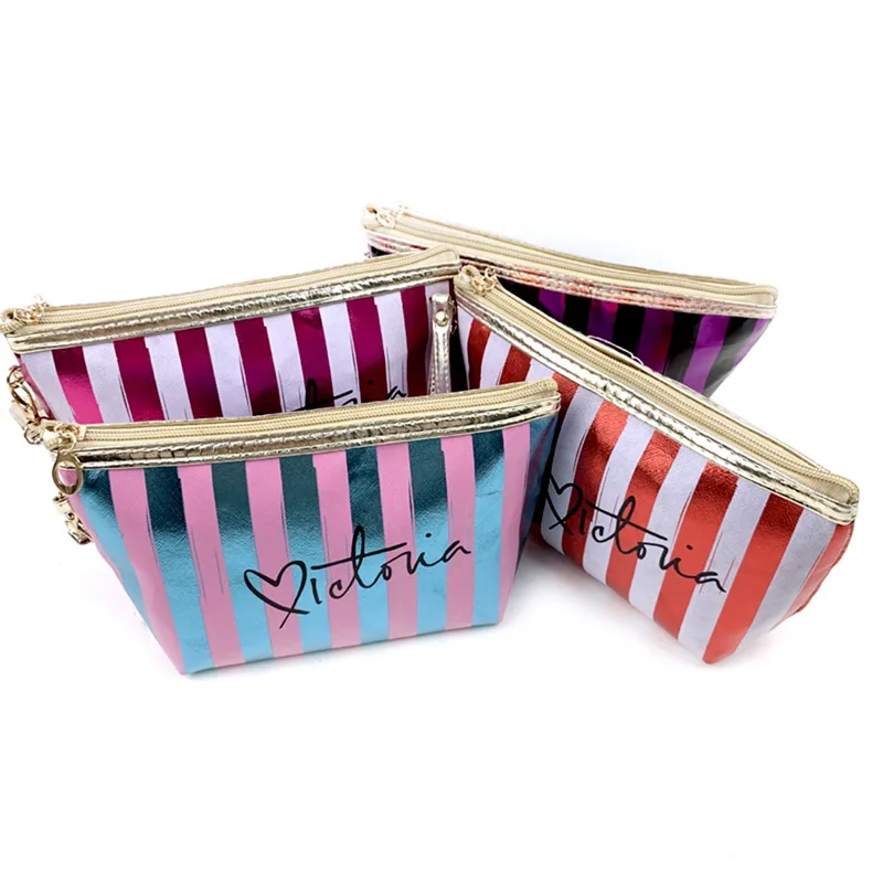 MoneRffi Portable Makeup Case Cosmetic Bag Pouch Travel Organizer Purse Wristlet With Zipper Wash pouch Toiletry kits Storage