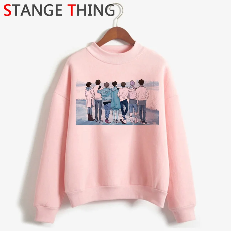 Got7 Kpop Idols Harajuku Kawaii зимние теплые толстовки для женщин Ullzang Eyes on You Новые забавные мультяшные толстовки модная Толстовка для женщин