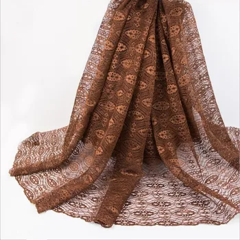 

5 yards/lot Brown New French Lace Fabric Diy Exquisite Lace Embroidery Clothes Wedding Dress Underwear Accessories