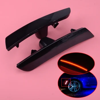 

CITALL ABS 2Pcs Rear Smoked Red LED Side Marker Light Fit for Chevy Camaro 2016 2017 2018 Cadillac CTS 2014-2018 ATS 2015-2018