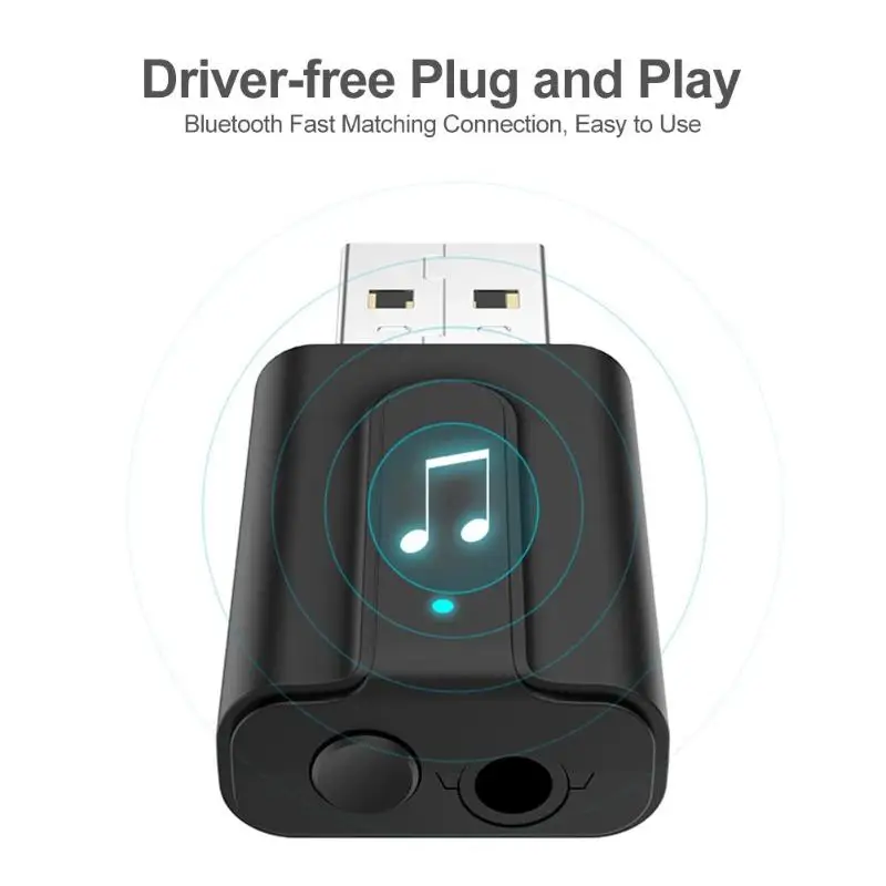 Портативный 2 в 1 USB Bluetooth адаптер HIFI аудио беспроводной Hifi Звук качество со встроенным шумоподавлением приемник передатчик