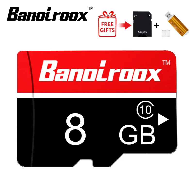 8GB with cardreader Карта памяти micro sd, класс 10, 8 ГБ, 16 ГБ, 32 ГБ, 64 ГБ, картао де Мемория, 4 Гб, карта micro sd, 128 ГБ, флеш-карты, Подарочный адаптер+ кардридер - Емкость: 8GB with cardreader