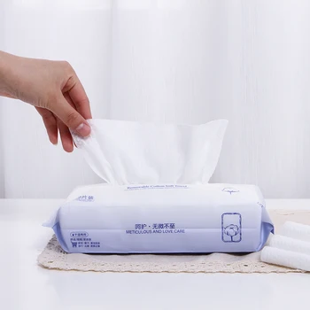 

50/100Pcs/Pack Disposable Face Towel Wipes Makeup Pads Swabs Travel Washcloth Beauty Skin Care Paper Home Textile Accessories
